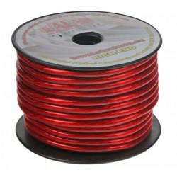 Kábel 10 mm, červeno transparentné, 25 m bal
