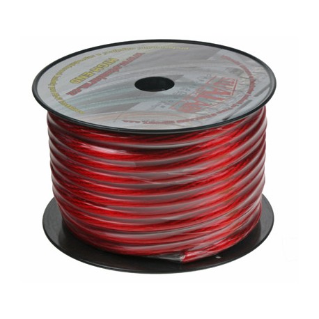 Kábel 20 mm, červeno transparentné, 25 m bal