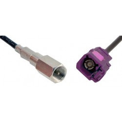 Anténny adaptér FAKRA samica GSM / samec FME, kábel 15 cm