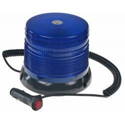 LED maják, 12-24V, modrý magnet, homologácia ECE R10