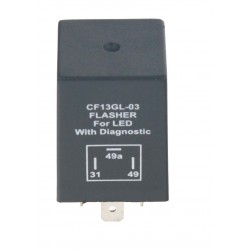 Prerušovač blinkrov LED, 12V, 1-10A pre európske vozidlá