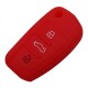 Silikónový obal pre kľúč Audi 3-tlačidlový, červený