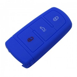 Silikónový obal pre kľúč VW 3-tlačidlový, modrý