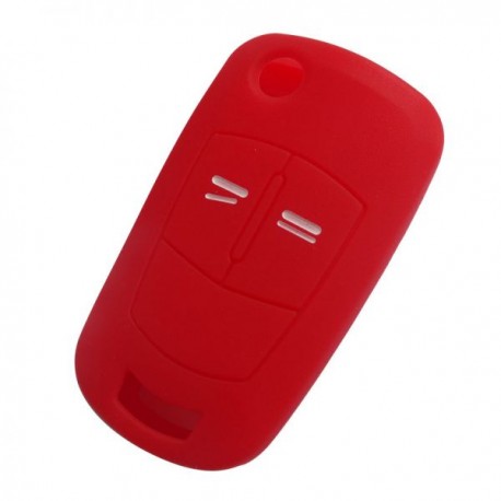 Silikónový obal pre kľúč Opel 2-tlačidlový, červený