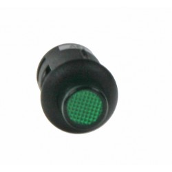 Spínač okrúhly 6A zelená LED