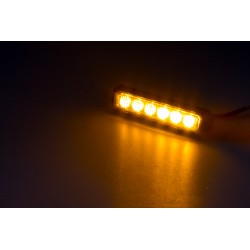 PREDATOR 6x3W LED, 12-24V, oranžový, ECE R65