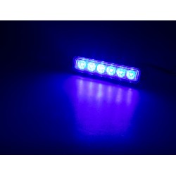 PREDATOR 6x3W LED, 12-24V, modrý, ECE R10