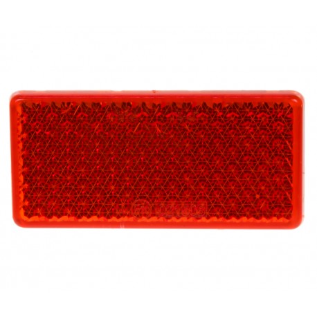 Zadná (červený) odrazový element - obdĺžnik 95 x 45mm nalepovacie
