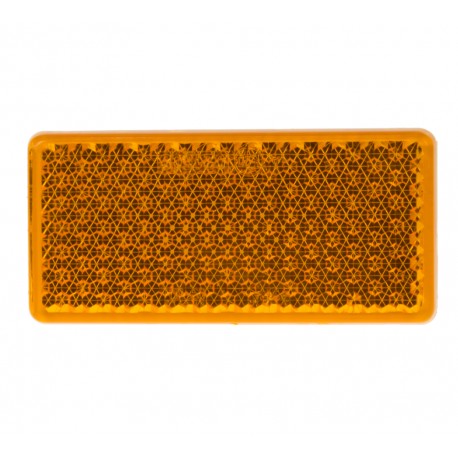 Bočné (oranžový) odrazový element - obdĺžnik 95 x 45mm nalepovacie