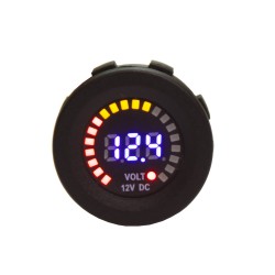 Digitálny voltmeter s analógovou indikáciou 12V