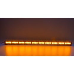 LED svetelná alej, 40x LED 3W, oranžová 1210mm, ECE R10