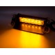 PREDATOR LED vnútorné, 6x3W, 12-24V, oranžový, 210mm, ECE R10