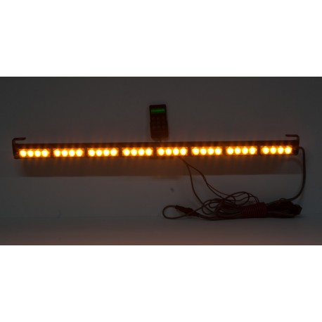 LED svetelná alej, 32x 3W LED, oranžová s displejom 910mm, ECE R10